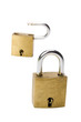Photo: Close-up of two padlocks Close-up of two padlocks