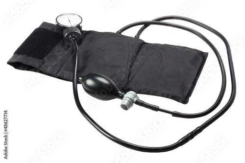 Photo: Close-up of a blood pressure gauge Close-up of a blood pressure gauge