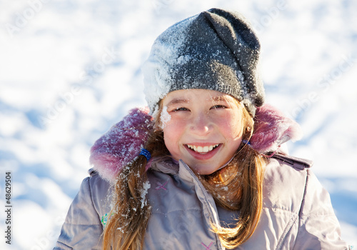 Photo: Girl in the winter Girl in the winter
