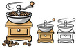 coffee grinder with coffee beans