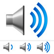 Vector: Set of speaker icons Set of speaker icons
