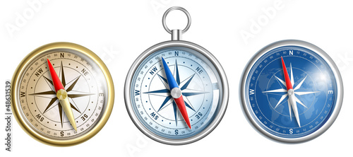Photo: compass illustrations set isolated on white compass illustrations set isolated on white