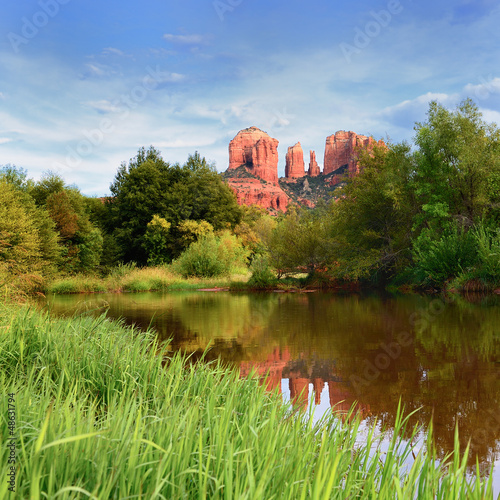Photo: Cathedral Rock in Sedona, Cathedral Rock in Sedona,
