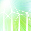 Wind generator vector background