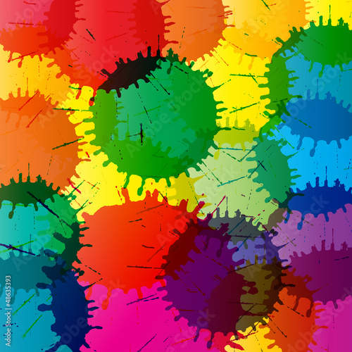 Vector: Abstract color splashes vector background Abstract color splashes vector background