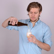 bier einschenken