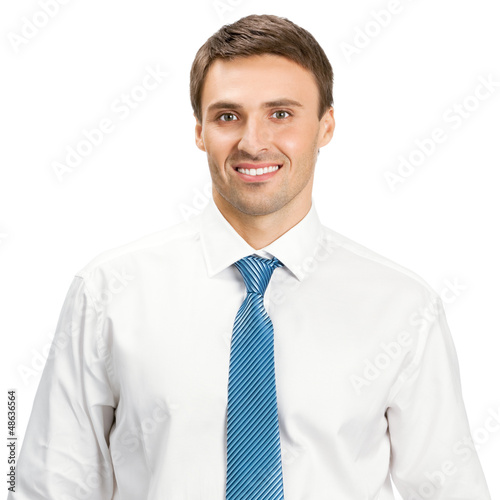 Photo: Businessman, isolated on white Businessman, isolated on white