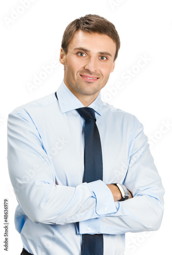 Photo: Businessman, isolated on white Businessman, isolated on white
