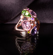 Beautiful jewelry on background
