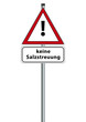 Schild keine Salzstreuung