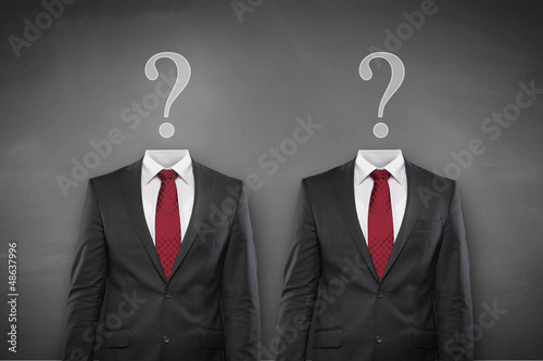 Photo: Question Mark with Suit Question Mark with Suit