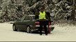 Man try to stop the car