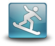 Light Blue 3D Effect Icon "Snowboarding"