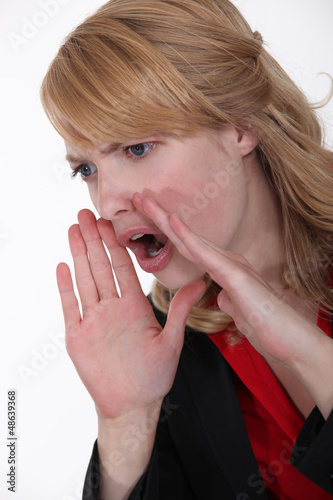Photo: portrait of businesswoman looking angry portrait of businesswoman looking angry