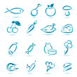 all kinds food icons, big collection