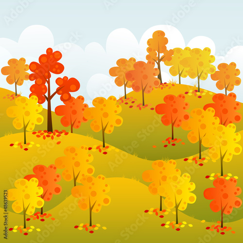 Vector: Sunny forest Sunny forest