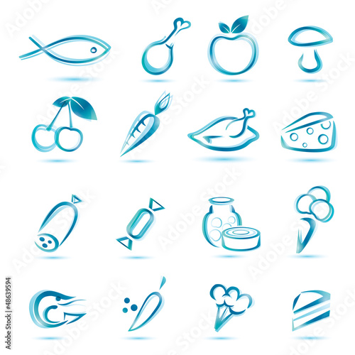 Vector: all kinds food icons, big collection all kinds food icons, big collection