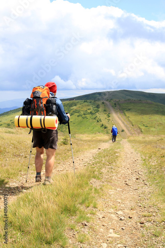 Photo: Summer hiking in the mountains. Summer hiking in the mountains.