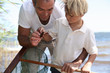 Foto: Father and son fishing Father and son fishing