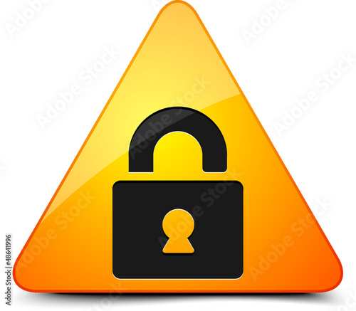 Illustration: Lock warning Lock warning