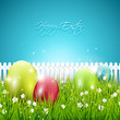 Modern colorful Easter background
