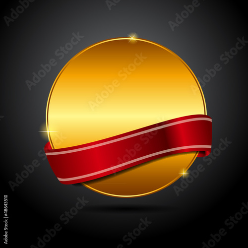 Vector: Vector best choice label with red ribbon. Vector best choice label with red ribbon.