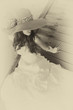 asian bride on beach