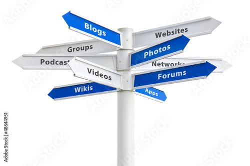 Illustration: Internet Buzzwords Sign Internet Buzzwords Sign