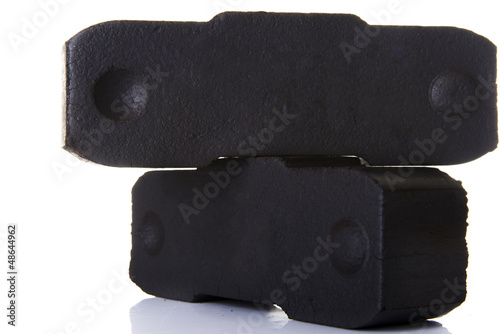 Photo: Lignite coal briquette Lignite coal briquette
