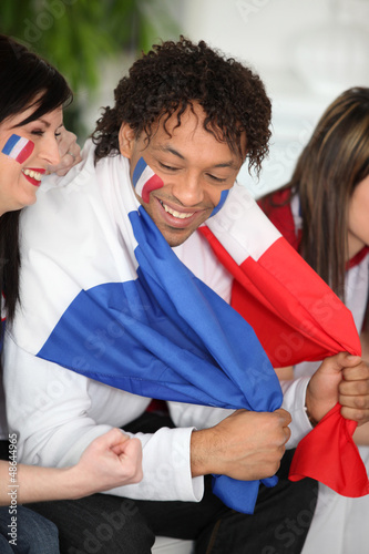 Photo: French supporters French supporters
