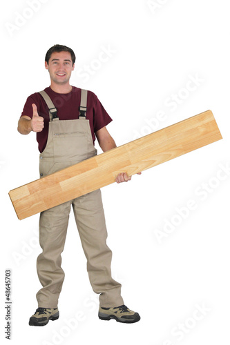 Photo: Handyman giving the thumb's up Handyman giving the thumb's up