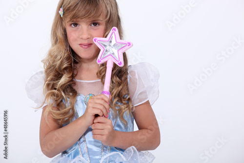 Photo: portrait of a little girl in fairy costume portrait of a little girl in fairy costume