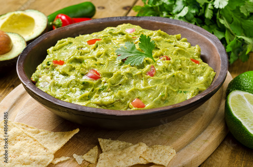 Photo: Guacamole with Avocado, Tomato, Cilantro, and Lime Guacamole with Avocado, Tomato, Cilantro, and Lime