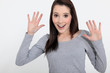 Excited woman