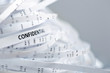 Pile of shredded paper - confidential