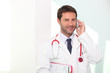 Doctor on the phone