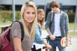 Group of three teenagers