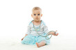 Baby with stethoscope.