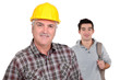 mature craftsman with apprentice