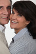 mature couple embracing