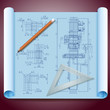 Architect's paper with pencils