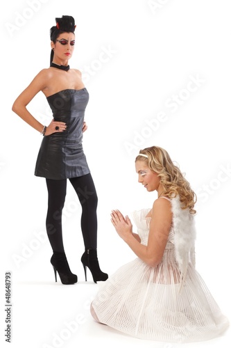 Photo: Devil and angel Devil and angel