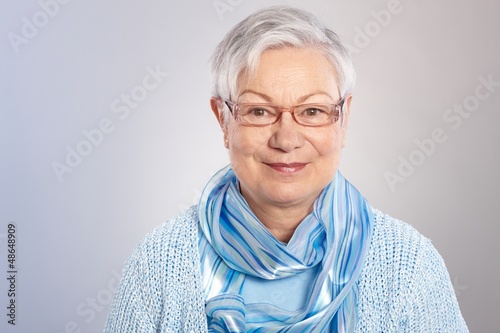 Photo: Portrait of kind old lady Portrait of kind old lady