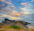 Photo: ocean shore at sunset ocean shore at sunset