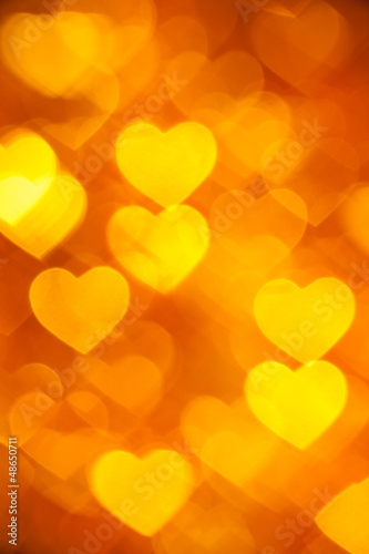 Photo: golden hearts background golden hearts background