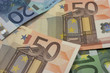 Dinero, billetes de euro, negocio