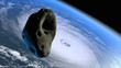 Asteroid flying toward Erarth