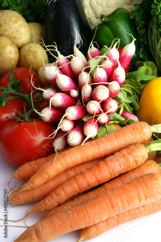 Photo: Radishes and other vegetables Radishes and other vegetables