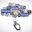 nuage de mots bulles silhouette : SMO