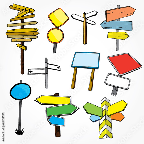 Vector: Set Of Hand Drawn Pointers Set Of Hand Drawn Pointers